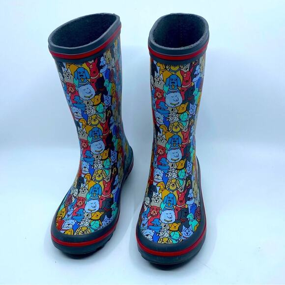 Rain boots Kids Size 13 Doggies Graphic Very good condition - Picture 1 of 6